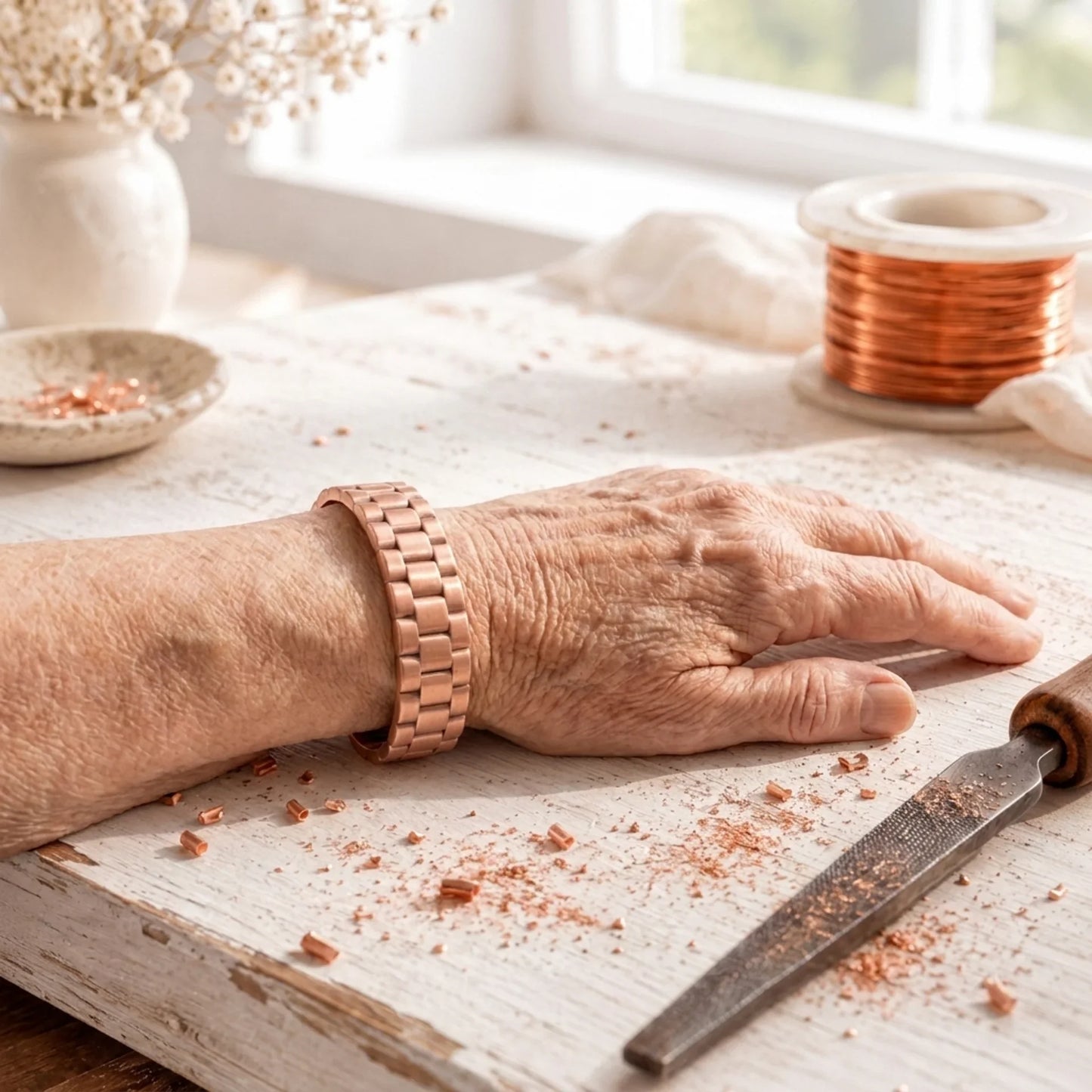 Bracelet en cuivre Ashlar Heren