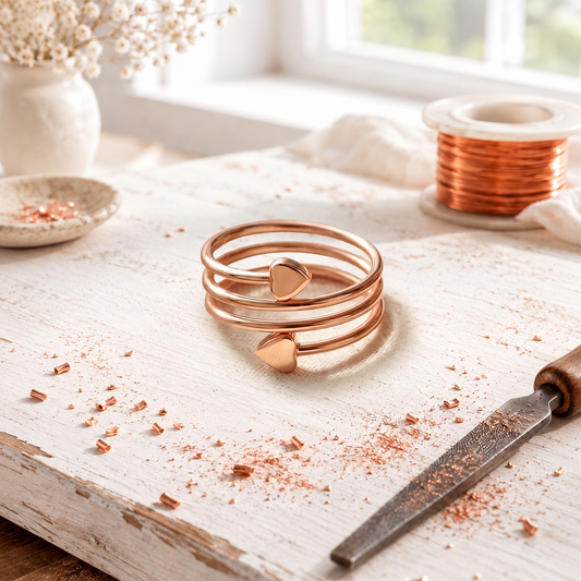 Bague en Cuivre Lovecoil