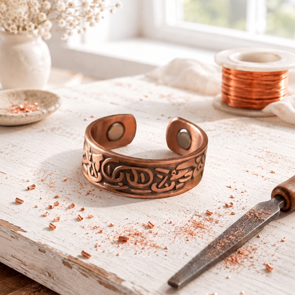 Anneau en Cuivre Glyph