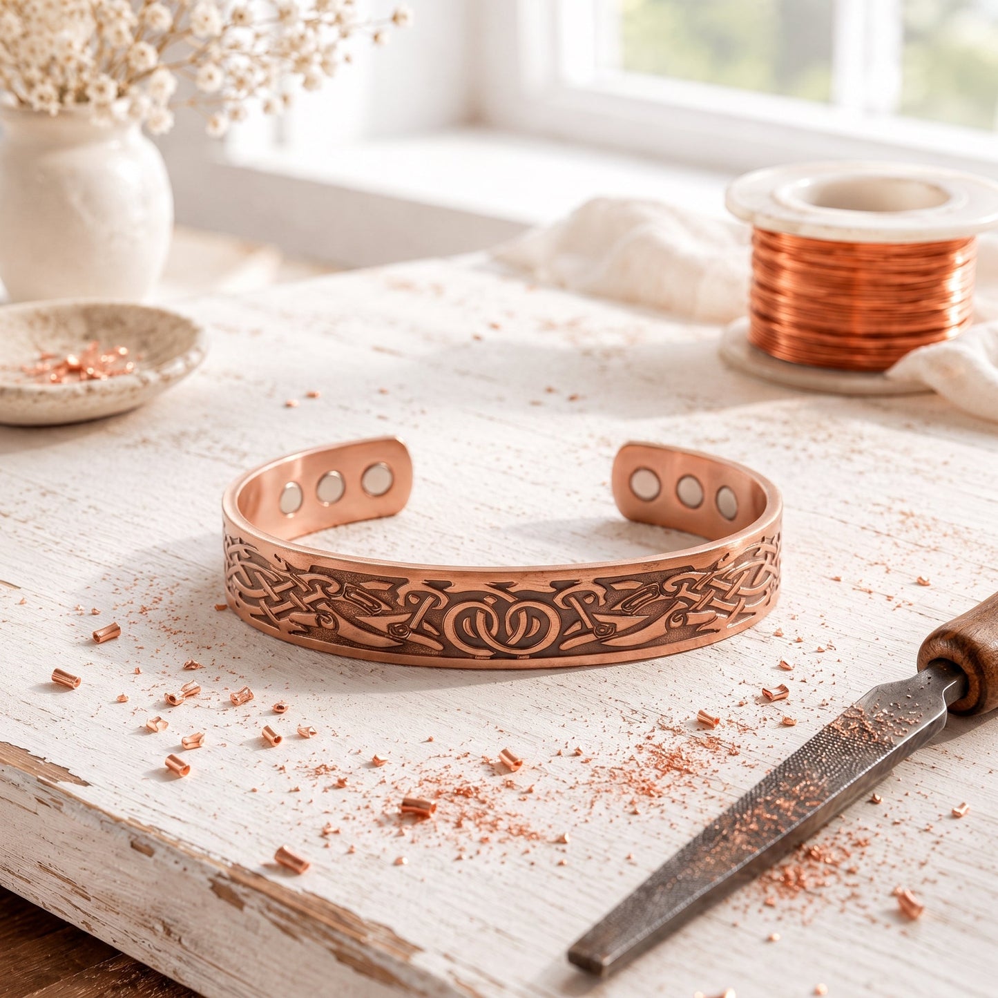 Bracelet en Cuivre Knoopwerk