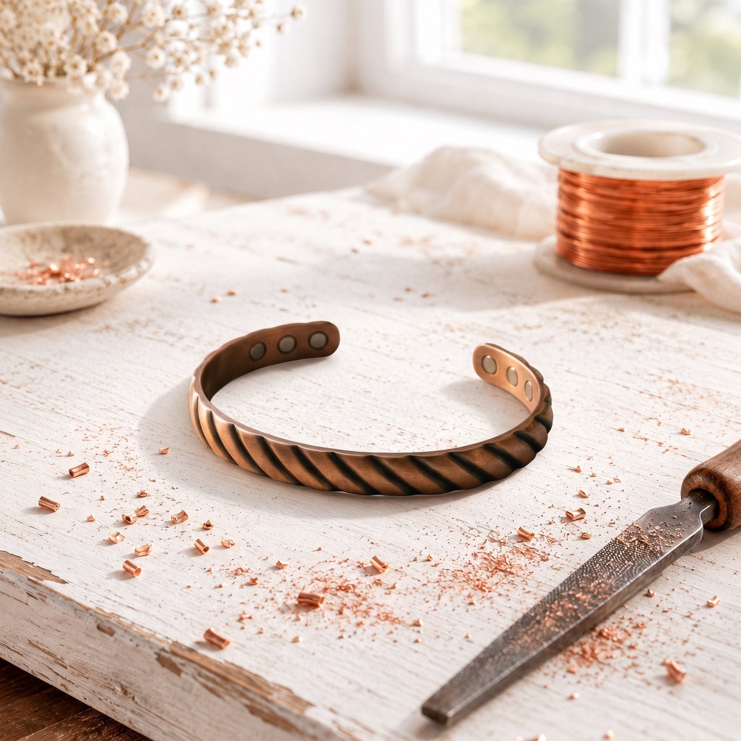 Bracelet en Cuivre Fluit