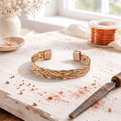 Bracelet en cuivre doré